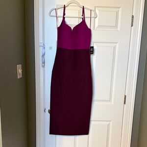 ExpressElegant Magenta Dress
